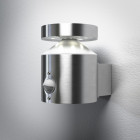 Endura style cylindrique applique extérieure 6 watt détecteur acier inoxydable