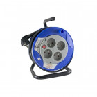 Enrouleur rallonge 3g1,5mm2 + 4 prises ip20 - longueur - 15 mètres