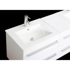 Ensemble complet meuble salle de bain eval 2 vasques 2 miroirs