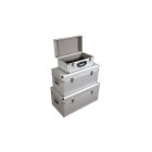 Ensemble De 3 Valises De Rangement En Aluminium