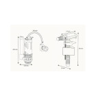 Ensemble de chasse double volume à câble Doubs C53/13 OLFA