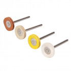 Ensemble de roues de polissage pour outil rotatif 4 pcs - 20 mm de diamètre