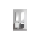Ensemble meuble salle de bains  lave mains wc blanc laqué