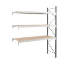 Rayonnages mi-lourd MANORGA EPSIVOLH.2000 x L.1500Prof.600 mm - Suivant - 3 niveaux - ZRRAYOSLD201560S1