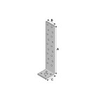 Equerre béton 400x40x40x2.0 ALSAFIX EB40040420