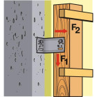 Equerres de bardage type ebc 220 mm épaisseur 2,5 mm carton de 25 pièces