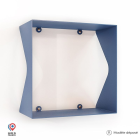 Etagère murale cube échancrée DECO-GEM Agate. L.30 x H.30 x P.15 cm