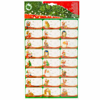 Etiquette autocollante motif de noël