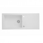 Evier céramique lingot blanc sarreguemines 1cuve + egouttoir