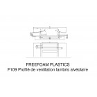Profil de ventilation PVC pour lambris sous-face FSF2543 L.3 m (3ml/pack)