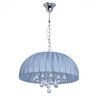 Suspension chromée elegance 5 ampoules 72 cm