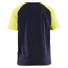T-shirt bicolore Marine/Jaune