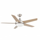 Faro 33137 Ventilateur de plafond avec lumière et télécommande A 3 vitesses réglables, Chêne
