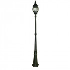 Lampadaire 1 ampoule bel aire, en aluminium noir et verre
