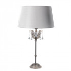 Lampe amarilli, noir / argent, avec abat-jour