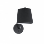 Aplique murale noire berni l20 1 ampoule