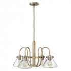 Suspension congress, couleur caramel brossé, 4 ampoules, 68 cm Suspension congress, couleur caramel brossé, 4 ampoules, 68 cm