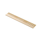 Grille linéaire en aluminium pour receveur - 79.5x11x0.2cm - Couleur de finition au choix