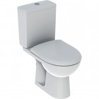Pack WC au sol Renova avec réservoir attenant, sortie horizontale, Rimfree et abattant WC blanc