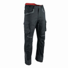 Pantalon stretch facom runner noir/gris/rouge - fxww1001e