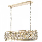 Suspension dorée en cristal sandbanks 5 lumières Suspension dorée en cristal sandbanks 5 lumières