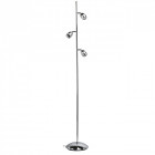 Lampadaire chromé techno 3 ampoules 165 cm
