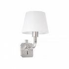 applique murale nickel mat essential 1 ampoule h32 cm