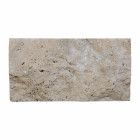 Briquette de parement premium pierre naturelle travertin beige nuancé h.10cm intérieur / extérieur (lot 1 m² vrac)