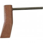 Fer à souder de couvreur en cuivre, en forme de marteau, coudé, Longeur de la broche 90 mm, Poids 350 kg