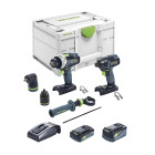 Festool kit tid 18 5,0/4,0-set tpc 18/4 (tpc 18/4 tid 18 1 x 4,0 ah hpc-asi 1 x 5,0 ah asi tcl6 systainer sys3 m 237)