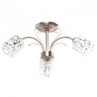 Plafonnier chromé megapolis 3 ampoules 25 cm