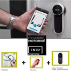 Serrure motorisée entr + lecteur d'empreinte, piloter votre porte d'entrée via votre smartphone! Fichet