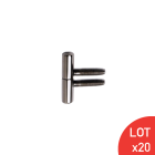 Fiche complète en zingué blanc d13x35mm