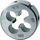Filière, NPT, Filetage : NPT 1/16 pouces, Filets par 27 pouces, Ø extérieur x hauteur 25 x 9 mm