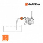 Filtre d'aspiration gardena - avec clapet anti-retour - 19 mm 3/4" - 1726-20