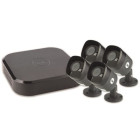 Kit de vidéosurveillance connecté xl avec 4 caméras filaires + 1 enregistreur dvr - yale smart living