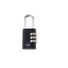 Cadenas noir 38mm, idéal pour les trousses, cassiers et vestiaires.- fichet -