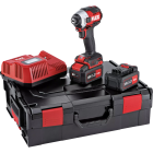 Visseuse à percussion FLEX 18V - 2 batteries 5.0 Ah + chargeur + réserve d'embouts + L-BOXX - 520771