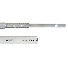 Jeu de coulisses à billes à sorties totale avec supports, hauteur 45mm, longueur 500mm, Acier, Zingué