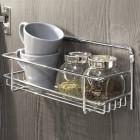 Lot de 3 supports à épices pour meubles de cuisine Supra, Acier, Chrome
