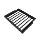 Kit de 7 tringles à pantalon et cadre coulissant à fermeture douce pour armoires, réglable, module 600mm, Noir texturé