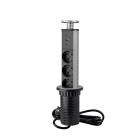Multiconnecteur élevable Vertikal A+C, EU, Peint en aluminium, Plastique et Aluminium