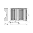 Kit de rangement pour assiettes, 13 assiettes maximum, Plastique, Gris Kit de rangement pour assiettes, 13 assiettes maximum, Plastique, Gris