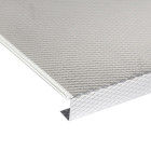 Protecteur de fond pour meuble de cuisine, 16mm, Plastique et Aluminium, Aluminium naturel, dimensions aux choix