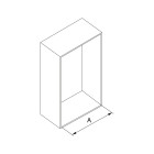 Penderie rabattable pour armoire Sway,  Acier, Aluminium et Plastique, Peint en titane, dimension au choix