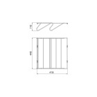 Tiroir à chaussures pour armoires et dressings Quartz - 440mm