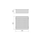 Tiroir métallique pour armoires et dressings Quartz - 640mm