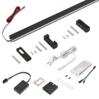 Kit barre pour armoire Luxe, ruban LED 4,5x8 Neonlynx V, détecteur de mouvement RF Smart et convertisseur Smart (24V DC) - longueur 900mm - Dimensions et couleurs aux choix