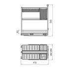 Chariot extractible avec paniers et accessoires Harmony avec fermeture à amortie, Module largeur 300mm hauteur 700mm, Acier et Bois, Gris anthracite Chariot extractible avec paniers et accessoires Harmony avec fermeture à amortie, Module largeur 300mm hauteur 700mm, Acier et Bois, Gris anthracite