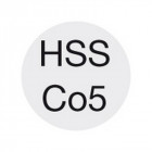 Foret hélicoïdal avec queue cylindrique courte, en acier à coupe rapide à 5 % de cobalt, type Ti, DIN 338, surface sans revêtement, Ø h8 : 9,00 mm